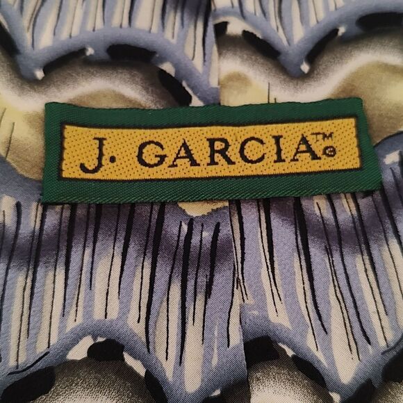 J. Garcia Silk Men's Necktie Wired Crossroads Collection Fourteen Vintage - Picture 2 of 8